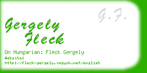 gergely fleck business card